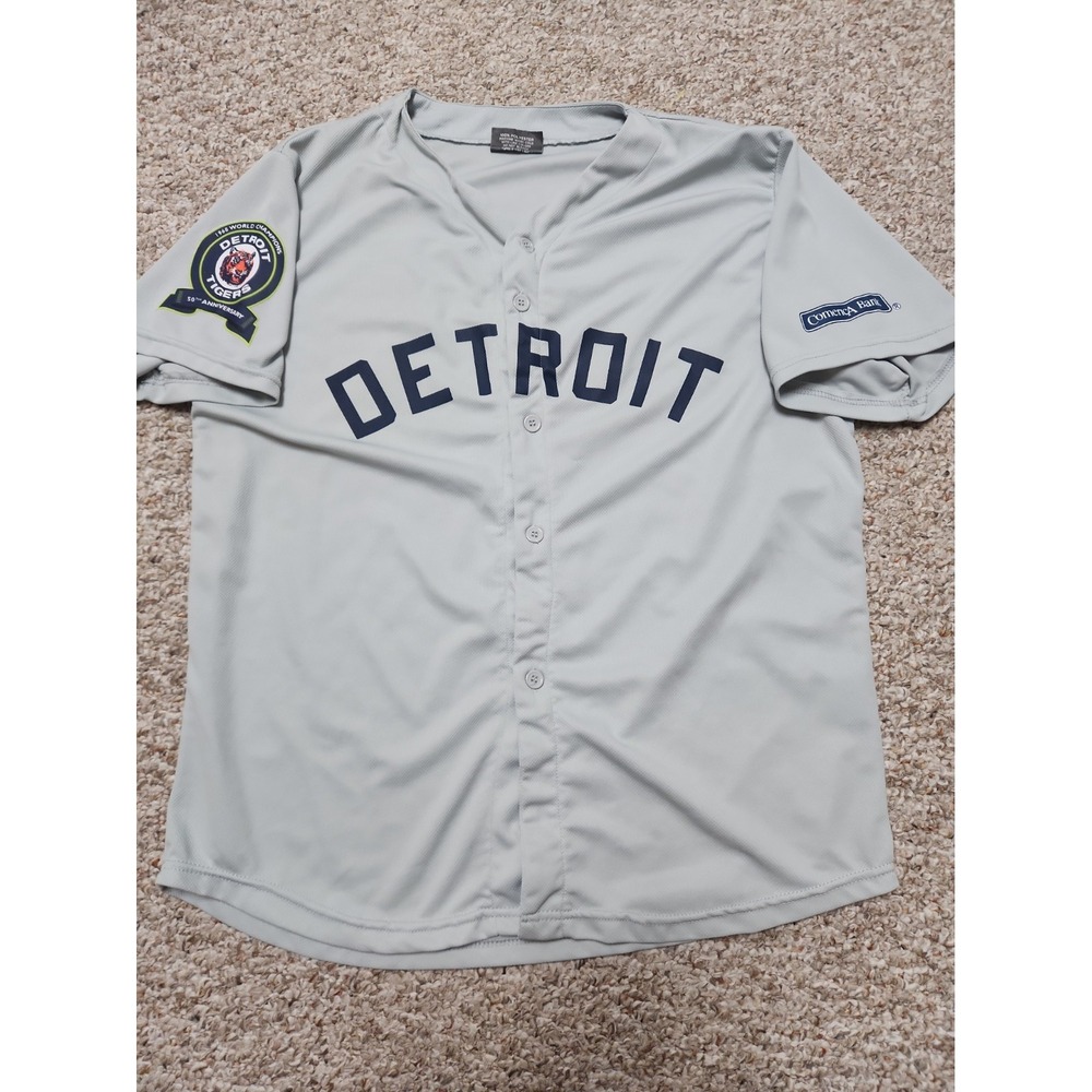 SGA 1968 World Series Champs 50th Anniversary Detroit Tigers Jersey XL Gray